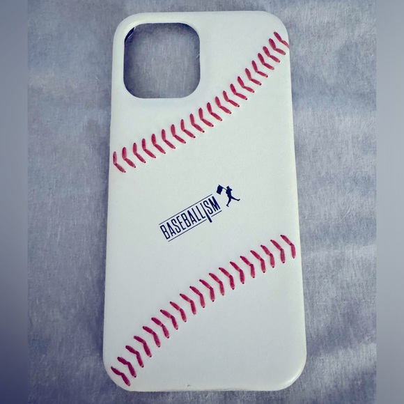 Baseballism Leather Baseball Phone Case - iPhone 12 Pro Max - Picture 1 of 3